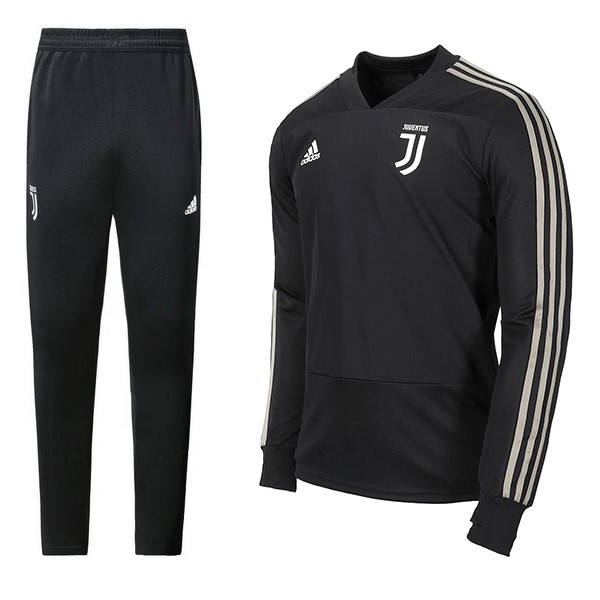 Chandal Niños Juventus 2018/19 Negro Gris